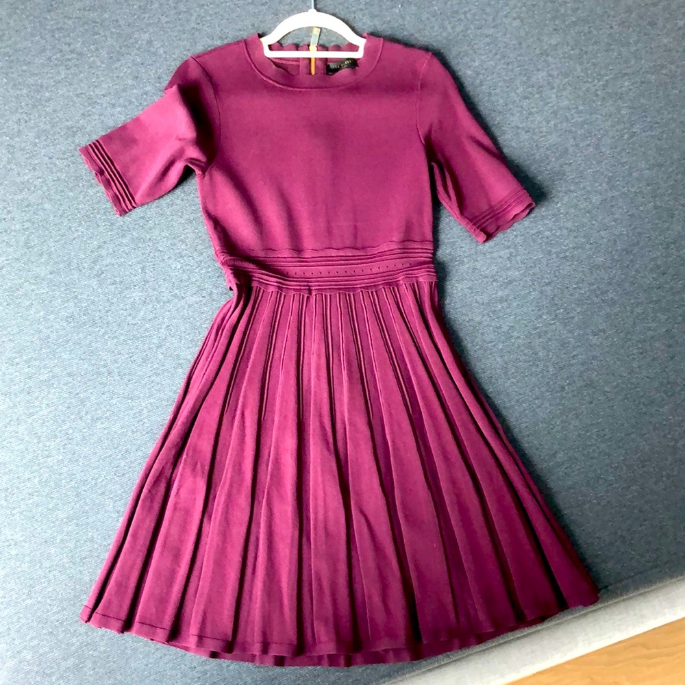 Ted Baker Red Ribbed Dress